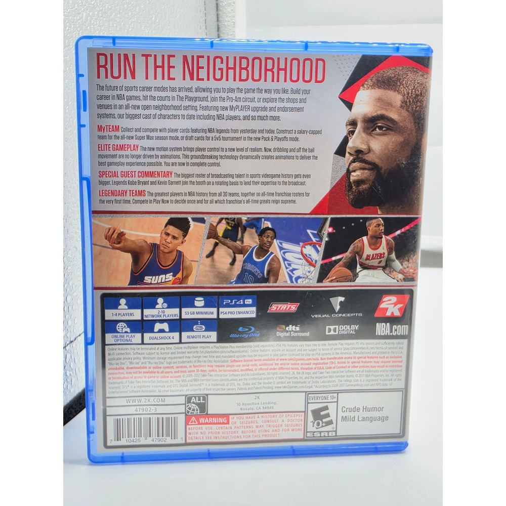 NBA 2K18 Sony PlayStation 4 PS4 Basketball Video Game Kyrie Irving 2K Sports - Picture 2 of 5
